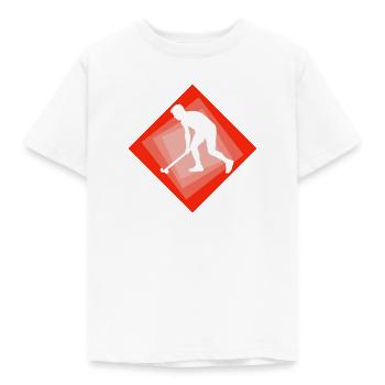 Feldhockey Hallenhockey Hockeyspieler - Kinder T-Shirt - Weiß - Vorne - AI Model Kid Male (0cm)