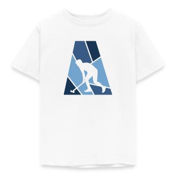 Bâton de hockey sur gazon - T-shirt Enfant - blanc - Devant - AI Model Kid Male (0cm)