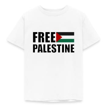 Free Palestine Drapeau Palestinien - T-shirt Enfant - blanc - Devant - AI Model Kid Male (0cm)