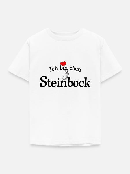 Steinbock - Kinder T-Shirt - Weiß