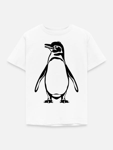 Galapagos-Pinguin - Kinder T-Shirt - Weiß