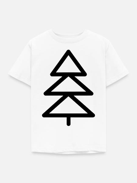 Weihnachtsbaum - Kinder T-Shirt - Weiß