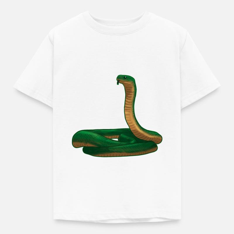 Schlange - Kinder T-Shirt - Weiß