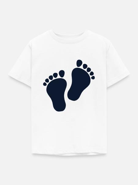 Füße - Kinder T-Shirt - Weiß