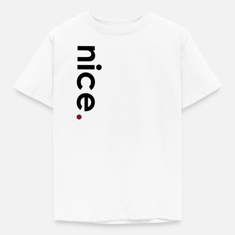 Nice vertical black - Kids' T-Shirt - white