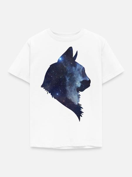 Katzenkopf - Kinder T-Shirt - Weiß