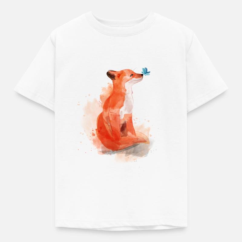 Papillon bébé renard - T-shirt Enfant - blanc