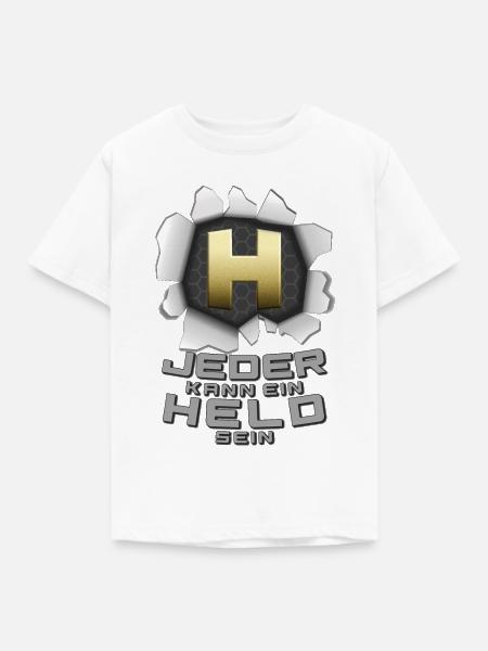 Jeder kann ein Held sein - Kinder T-Shirt - Weiß