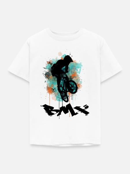 BMX Bike - Kinder T-Shirt - Weiß