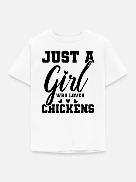 Huhn Statement - Kinder T-Shirt - Weiß