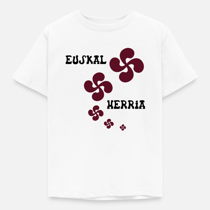 Multiple Croix Euskal Herria - T-shirt Enfant - blanc