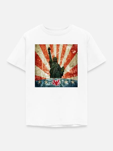 Freiheitsstatue, USA - Kinder T-Shirt - Weiß
