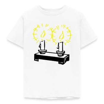 Bougies 02 - T-shirt Enfant - blanc - Devant - AI Model Kid Male (0cm)