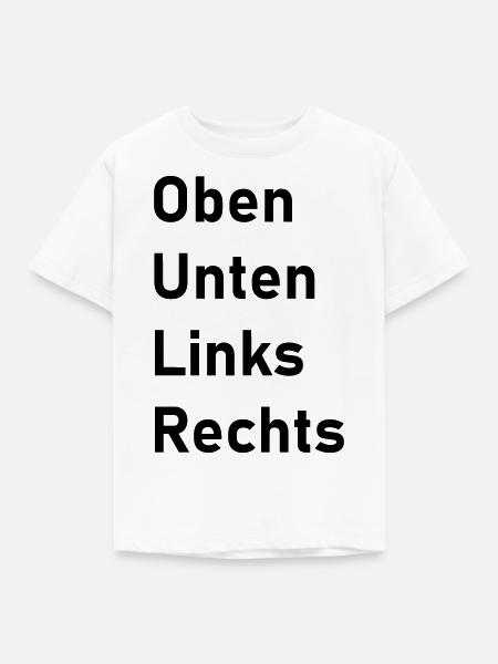 Richtungen - Kinder T-Shirt - Weiß