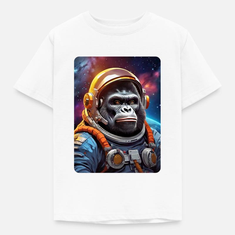 Gorille dans l’espace 1.6 - T-shirt Enfant - blanc