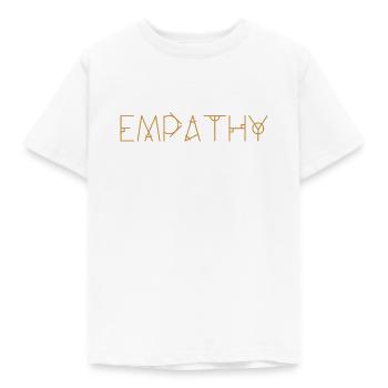 Empathie - inscription géométrique - T-shirt Enfant - blanc - Devant - AI Model Kid Male (0cm)