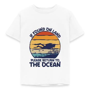 Taucherbrille Diving Tauchen Taucher - Kinder T-Shirt - Weiß - Vorne - AI Model Kid Male (0cm)