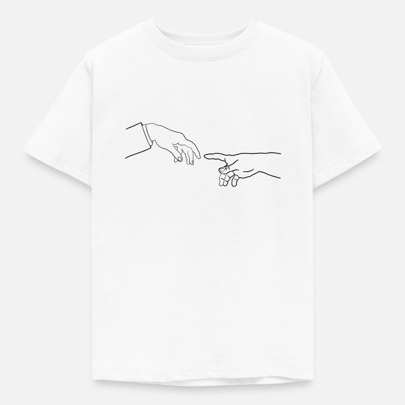 La creazione di Adamo - Maglietta per bambini - bianco