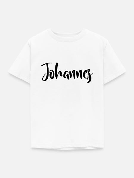 Johannes - Kinder T-Shirt - Weiß