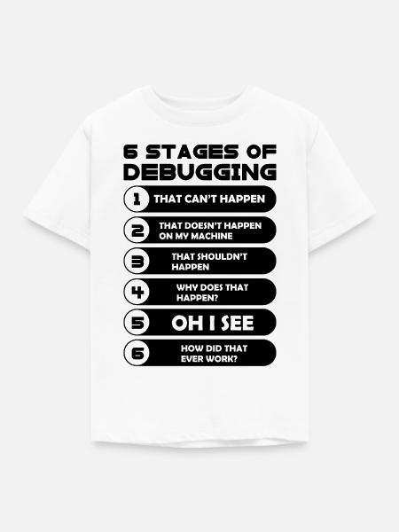 Programmieren - Kinder T-Shirt - Weiß