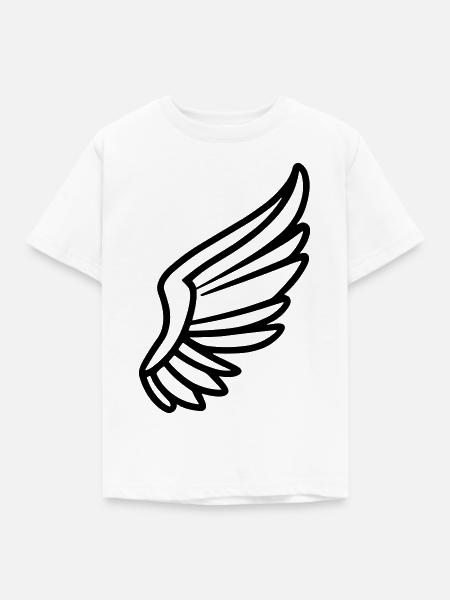 Engelsflügel - Kinder T-Shirt - Weiß