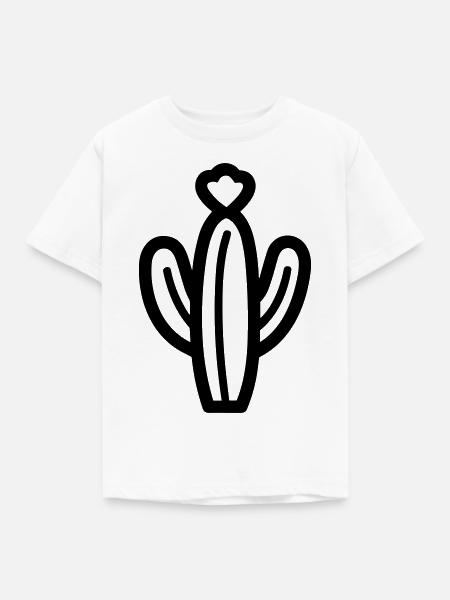 Kaktus - Kinder T-Shirt - Weiß