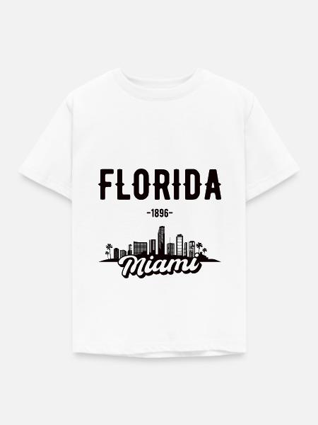 Miami Florida Heimat Geschenk - Kinder T-Shirt - Weiß
