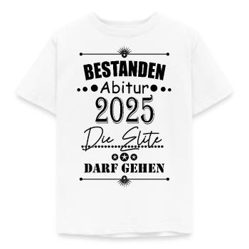 Abitur 2025 bestanden - Kinder T-Shirt - Weiß - Vorne - AI Model Kid Male (0cm)