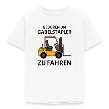 Gabelstapler Stapler Shirt - Kinder T-Shirt - Weiß - Vorne - AI Model Kid Male (0cm)