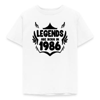 1986 - Né en 1986 - T-shirt Enfant - blanc - Devant - AI Model Kid Male (0cm)