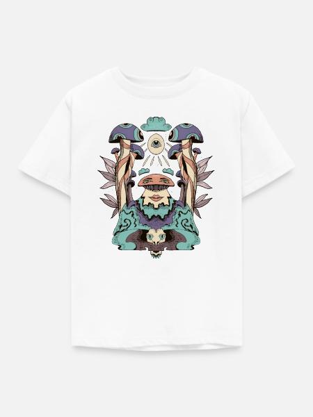 Auge der Schattenebenen - Kinder T-Shirt - Weiß