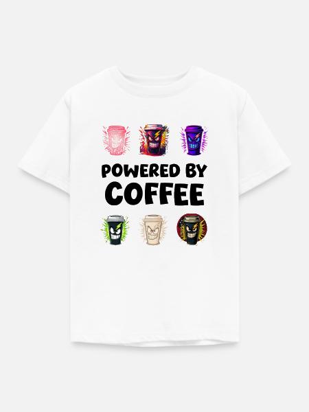 Ausdrucksstarke Energiebecher - Kinder T-Shirt - Weiß