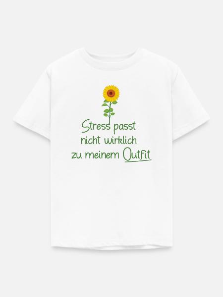 Statement-Design-Handwriting-on-Women'sCut with a - Kinder T-Shirt - Weiß
