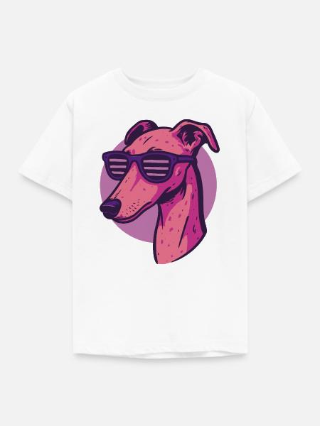Windhund, Galgo - Kinder T-Shirt - Weiß