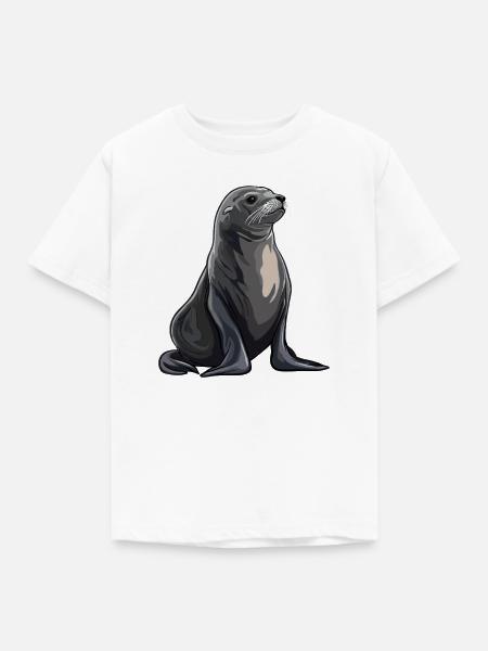Seelöwen Seelöwe - Kinder T-Shirt - Weiß