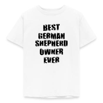 Bester Schäferhund Besitzer - Kinder T-Shirt - Weiß - Vorne - AI Model Kid Male (0cm)