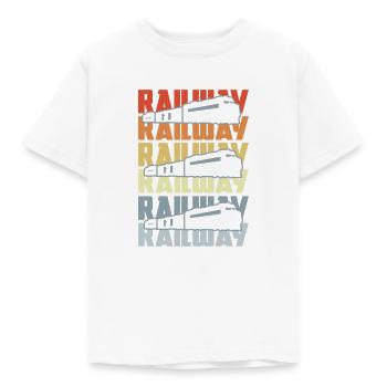 Vintage Eisenbahn - Kinder T-Shirt - Weiß - Vorne - AI Model Kid Male (0cm)