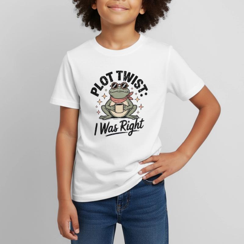 Plot Twist Frog : J’avais raison T-shirt Enfant