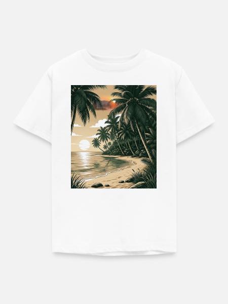 Asian Beach - Kinder T-Shirt - Weiß