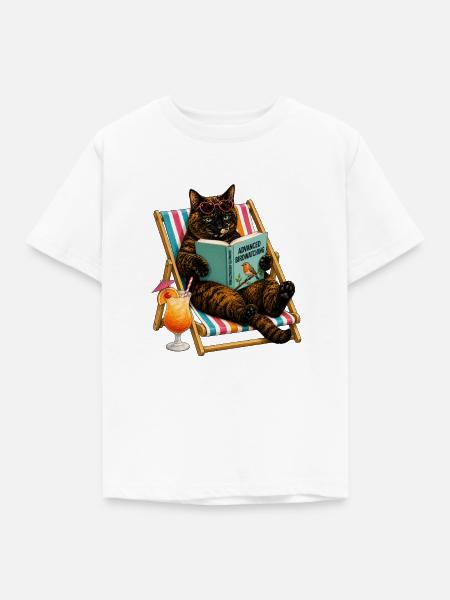 Sommerlektüre - Kinder T-Shirt - Weiß