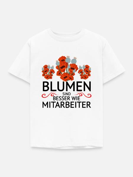 Mitarbeiter Frust lustiger Spruch - Kinder T-Shirt - Weiß
