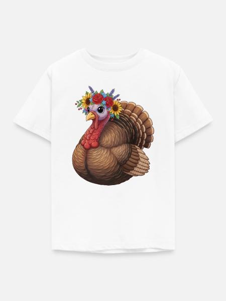 Truthahn - Kinder T-Shirt - Weiß