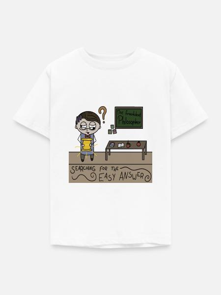 Der fälschende Philosoph - Kinder T-Shirt - Weiß