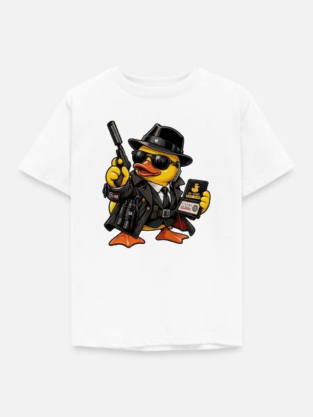 00-QUAK – Der Spion - Kinder T-Shirt - Weiß