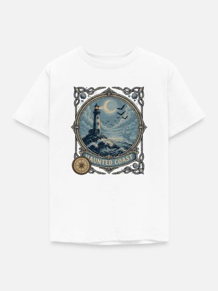Haunted Coast Leuchtturm Küste - Kinder T-Shirt - Weiß