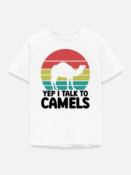 Kamel Humor Spruch - Kinder T-Shirt - Weiß