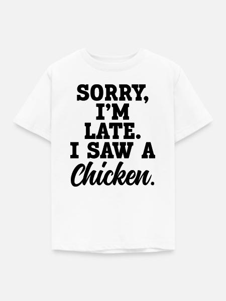 Huhn Spruch Humor - Kinder T-Shirt - Weiß