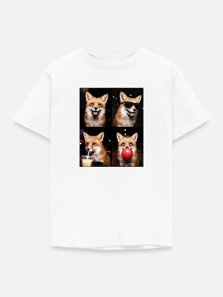 Füchse Fuchs - Kinder T-Shirt - Weiß