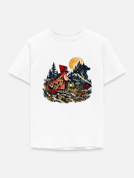 Rotkäppchen Mondwald - Kinder T-Shirt - Weiß