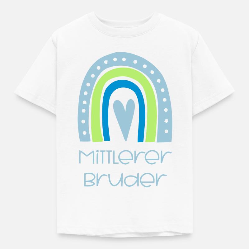 Mittlerer Bruder - Kinder T-Shirt - Weiß